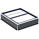 Cadre d'installation Duofix Geberit pour CleanFloor30 Receveurs de douche 1100x900 mm pour sept pieds