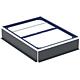 Cadre d'installation Duofix Geberit pour CleanFloor30 Receveurs de douche 1200x900 mm pour sept pieds