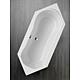 Baignoire hexagonale Bravona 1880 x 460 x 785 mm, acrylique blanc