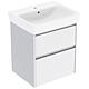 Meuble sous-vasque Renova Plan avec lavabo en céramique de largeur 600 mm
 Standard 4