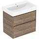 Meuble sous-vasque Plan Renova avec lavabo en céramique de 700 mm de largeur
 Standard 3