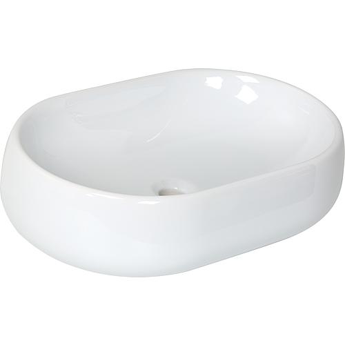 Vasque à poser NUVOLA lxhxp : 600x160x400 mm en Céramique blanche