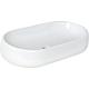 Lavabo à poser NUVOLA lxHxP 750x160x400mm en céramique blanche