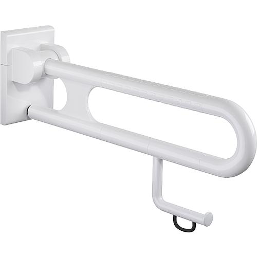 Barre d´appui rabattable avec porte-rouleau en nylon série 400 Standard 1