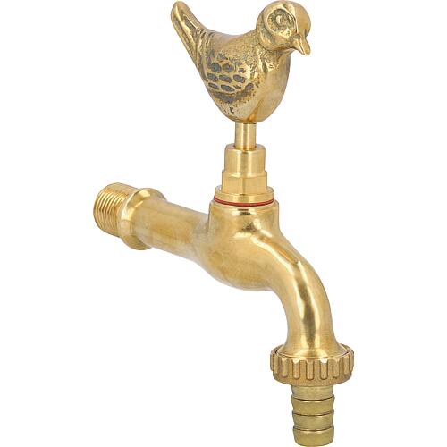 Robinet d'arrosage, laiton poli « Oiseau » Standard 1