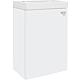 Meuble sous-vasque + vasque en fonte minérale ELYP 1 porte blanc brillant butée à gauche 400x609x220mm