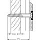 Kit de montage  pour cloisons légères avec renfort en bois dur Standard 1