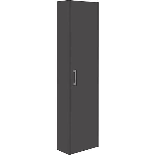 Armoire haute série MAA 1 porte anthracite mat butée gauche, 386x1500x206 mm