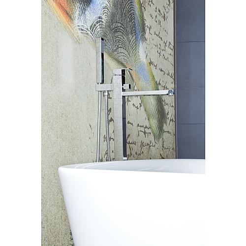 Kit mitigeur bain/douche Skyline, au sol, avec douchette bâton Anwendung 1