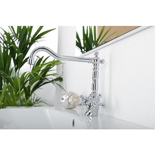 Mitigeur de lavabo Retro, hauteur 235 mm, pivotant Anwendung 5