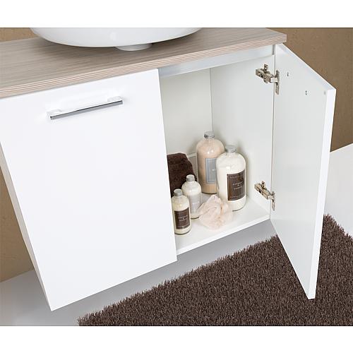 Kits de meubles de salle de bain Estra, blanc brillant/chêne noueux Anwendung 4