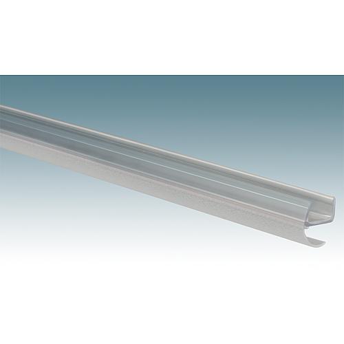 Profilé d'étanchéité latéral B pour verre-verre 180° I porte-partie fixe et joint rainuré B pour verre-verre 180° I porte-mur Standard 1