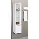 Armoire haute serie MAA 2 portes blanc brillant ouverture gauche lxHxP 350x1585x370 mm