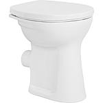 WC sur pied à fond platGeberit Renova Comfort PMR, surélevé lxHxP : 355x450x475mm, sortie horizontale, blanc
