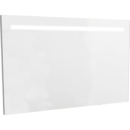 Miroir avec joue décorative et éclairée,
largeur 1200 mm Standard 1