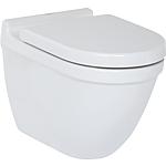 WC suspendu à rinçage en profondeur Compact Starck 3, avec fixation cachée