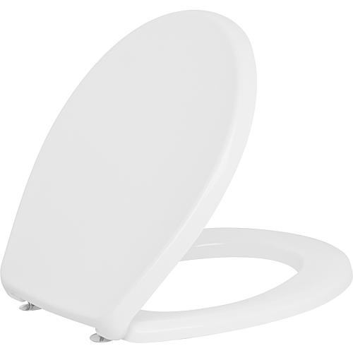 Abattant WC NEMO blanc duroplast - charniere inox lxHxP = 383x49x460 mm