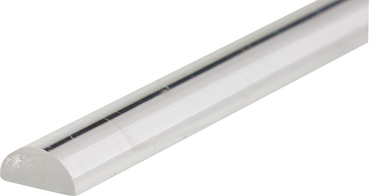 Barre de protection acrylique PMMA r/ésistant aux chocs 5 x 10 x 1000 mm acrylique Profil/é de protection solaire pour douche - Joint transparent anti-/éclaboussures pour douche en verre.