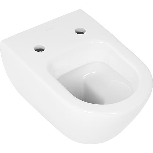 WC supsendu V+B Subwax 2.0, sortie horizontale, 375x565mm, blanc