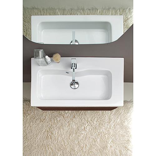 Meuble sous-vasque Eola avec vasque en céramique, largeur 710 mm, 2 portes pivotantes Anwendung 11