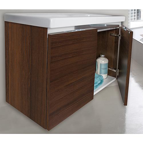 Meuble sous-vasque Eola avec vasque en céramique, largeur 710 mm, 2 portes pivotantes Anwendung 13