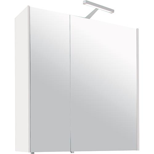 Armoire à glace avec éclairage blanc brillant 2 portes 700x750x188mm