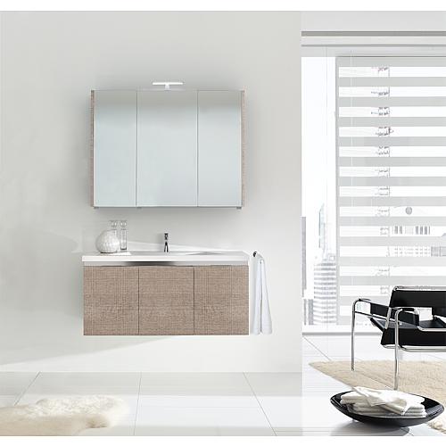 Kit meubles de salle de bain Enovi, avec 3 portes pivotantes Standard 3