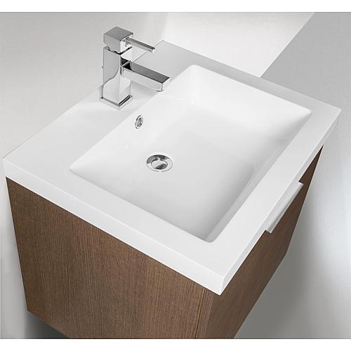 Ensemble de meubles de salle de bains EKRY série MBK blanc mat 1 tiroir