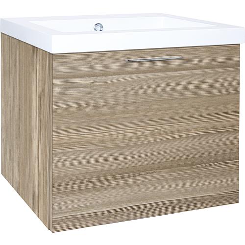 Meuble sous-vasque Ekry avec vasque en fonte minérale, avec 1 tiroir Standard 5