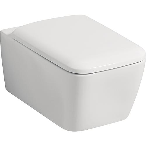 WC suspendu Geberit ICon Square blanc, sans bord lxhxp: 350x330x540mm