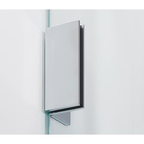 Cabine de douche Équerre Rock, 1 porte battante et 1 paroi latérale avec barre de stabilisation Anwendung 5