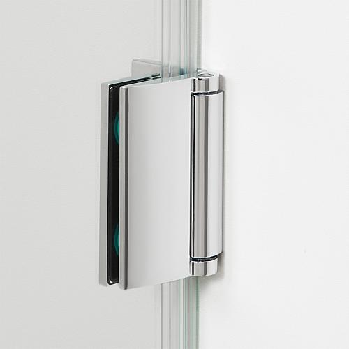 Cabine de douche Équerre Rock, 1 porte battante et 1 paroi latérale avec barre de stabilisation Anwendung 1