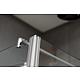 Cabine de douche Équerre Rock, 1 porte battante et 1 paroi latérale avec barre de stabilisation Anwendung 2