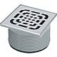 Support Viega 49222.5 acier inoxydable 150x150 mm plastique gris