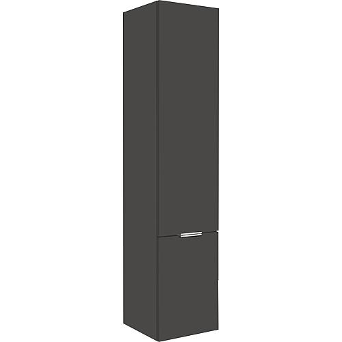 Armoire anthracite brillant MBF 2 portes, butée à droite 350x1625x370 mm