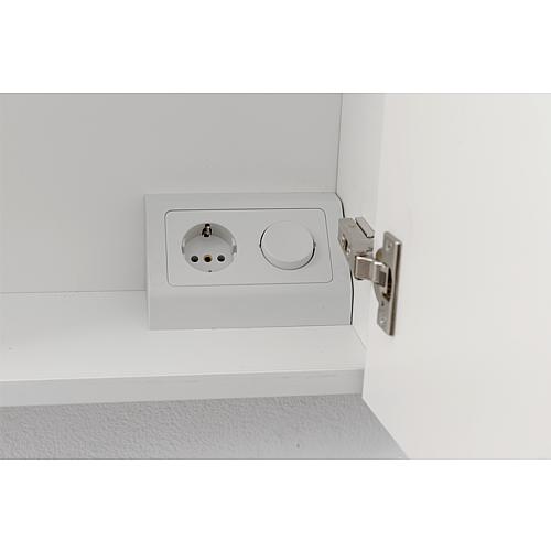 Armoire à glace avec joue décorée et éclairée, largeur 700 mm