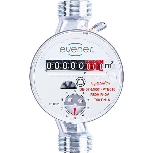 Compteur d´eau à jet unique à cadran sec type ETWD pour eau chaude jusqu´à 90°C Anwendung 1