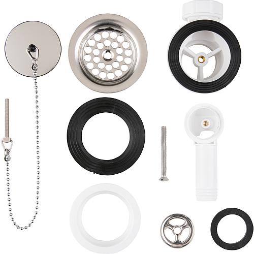 Kit de trop plein O.novo, compatible Villeroy&amp;Boch : Éviers 632100,632110,632210 et 632700 Standard 1