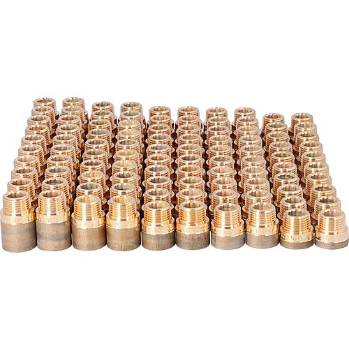 Pack rallonges de robinet en bronze DN 15 (1/2"), 100 pièces Standard 1