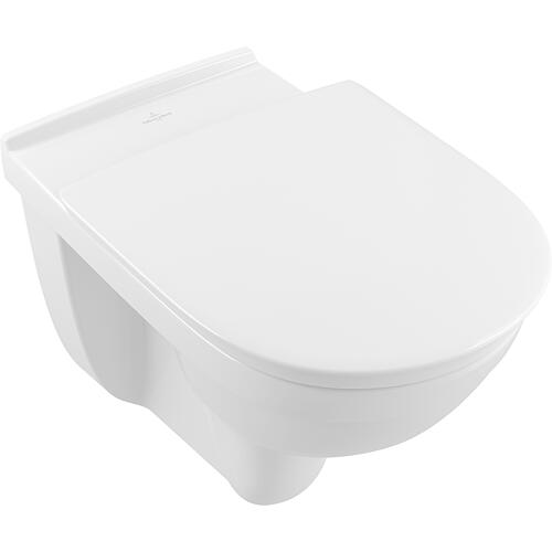 WC suspendu à fond creux O.Novo Vita, sans bord de rinçage, version rehaussée Standard 1