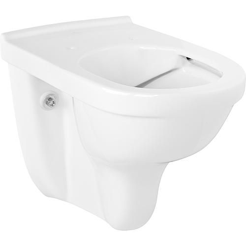 WC suspendu à fond creux O.Novo Vita, sans bord de rinçage, version rehaussée Anwendung 1