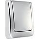 Plaque de fermeture Grohe Classic, chromé mat, convient pour urinoir Standard 1