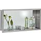 Niche murale avec panneau arriere miroir, profondeur 150 mm lxh : 625x325 mm
