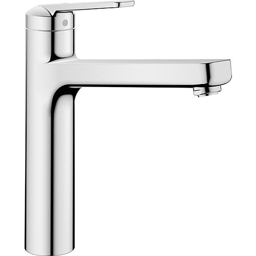 Mitigeur d'évier KWC Domo bec pivotant saillie 225 mm chrome