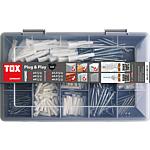 Assortiment de chevilles polyvalentes TRIKA avec vis en boîte, 320 Pièces