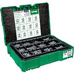 Assortiment de vis à tête fraisée, Torx® (T-STAR Plus), WIROX® + 5 Embouts en Systainer, filetage complet et partiel, 1386 pièces