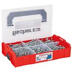 Assortiment de vis à tête fraisée PowerFast II, Filetage partiel, Torx®.
+ Embouts dans FixTainer, 527 Pièces