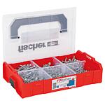 Assortiment de vis à tête fraisée PowerFast II, Torx®, filetage complet/partiel + Embouts dans FixTainer, 703 pièces