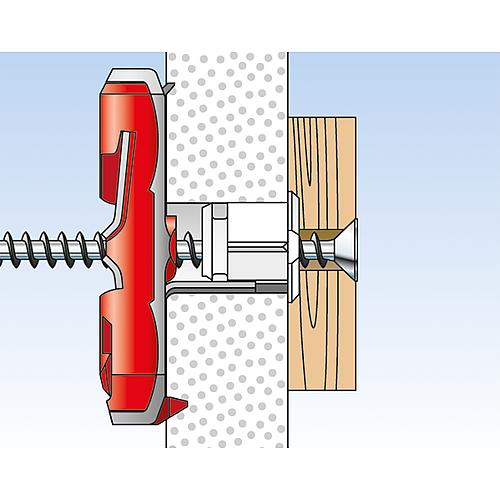 Cheville à bascule type Duotec 10 S PH avec vis pour panneaux agglomérés  
, nylon  Anwendung 6