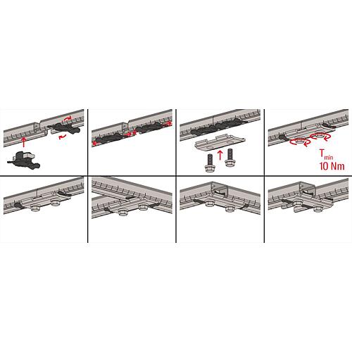 Connecteur de rail, pour rail de montage FLS Anwendung 4